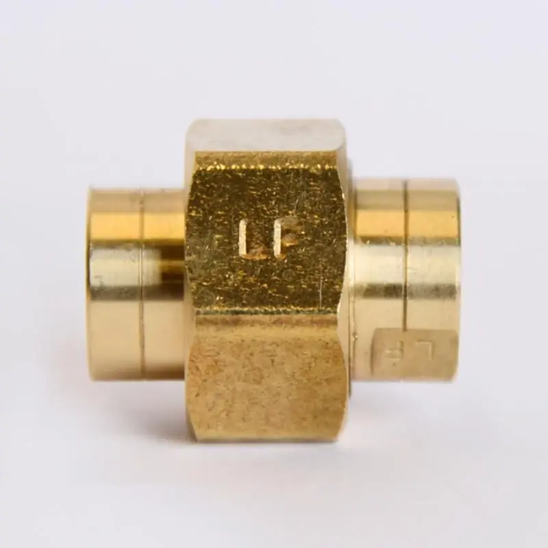 1/4 In. Fpt X 1/4 In. D Fpt Yellow Brass Union For Plumbing Applications