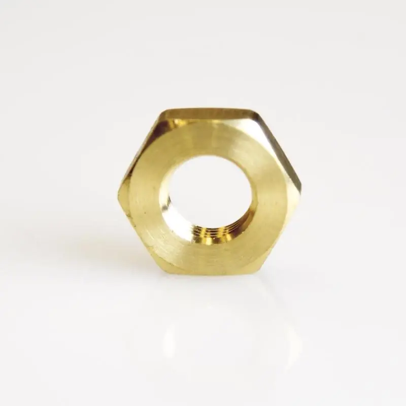 Brass Pipe Lock Nut 1/8 Inch Fpt For Plumbing Applications
