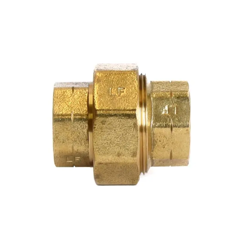 3/4 In. Fpt X 3/4 In. D Fpt Yellow Brass Union For Plumbing Applications