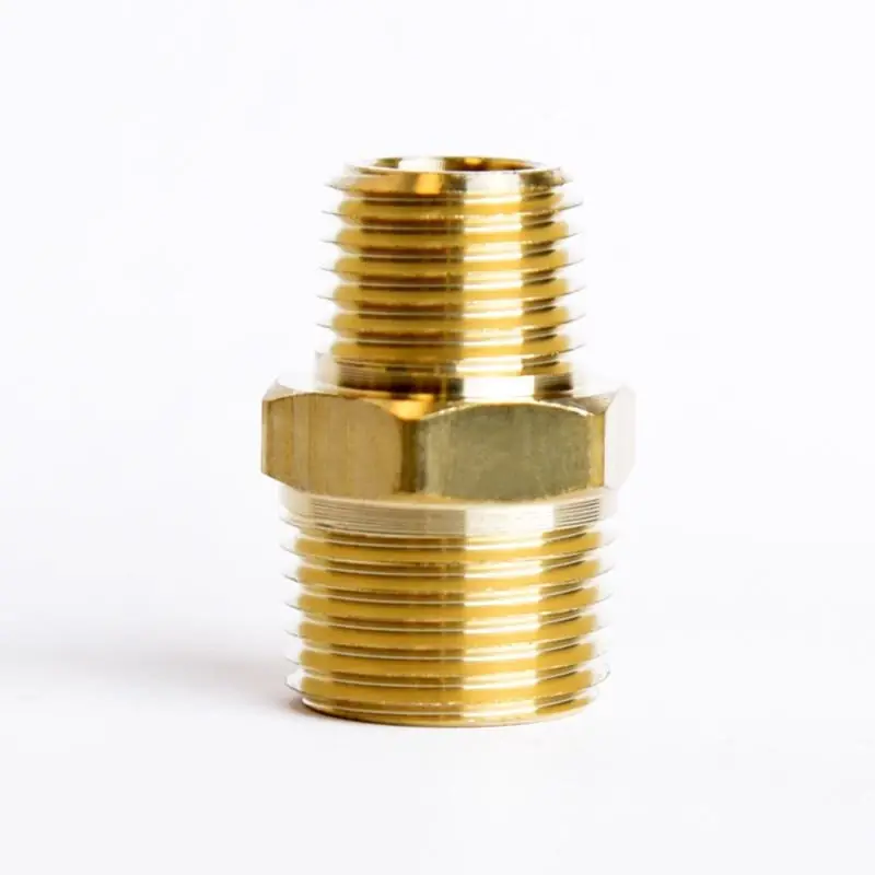3/8 In. Mpt X 1/4 In. D Mpt Lead-free Brass Reducing Hex Nipple