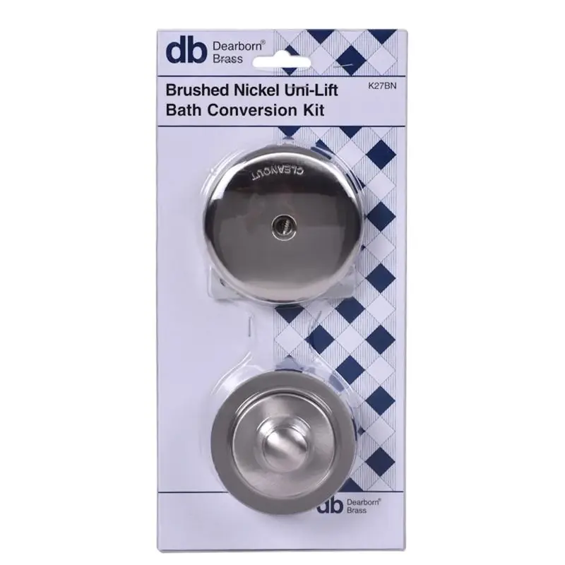 Dearbor Bath Waste Conversion Kit, Brushed Nickel, Model K27bn