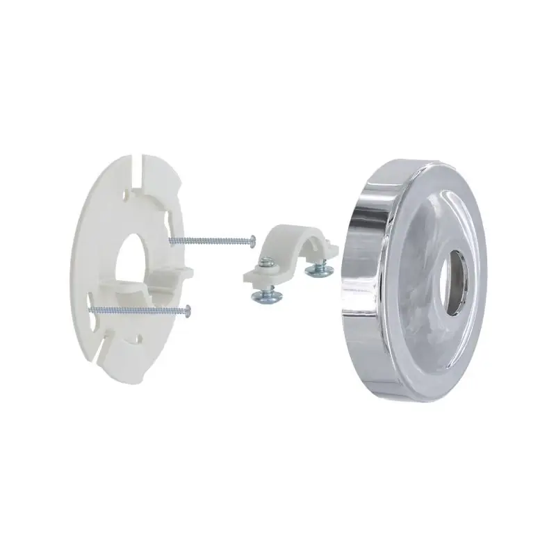Chrome Shower Arm Bracket Stabilizer And Flange - Model 9d00012005