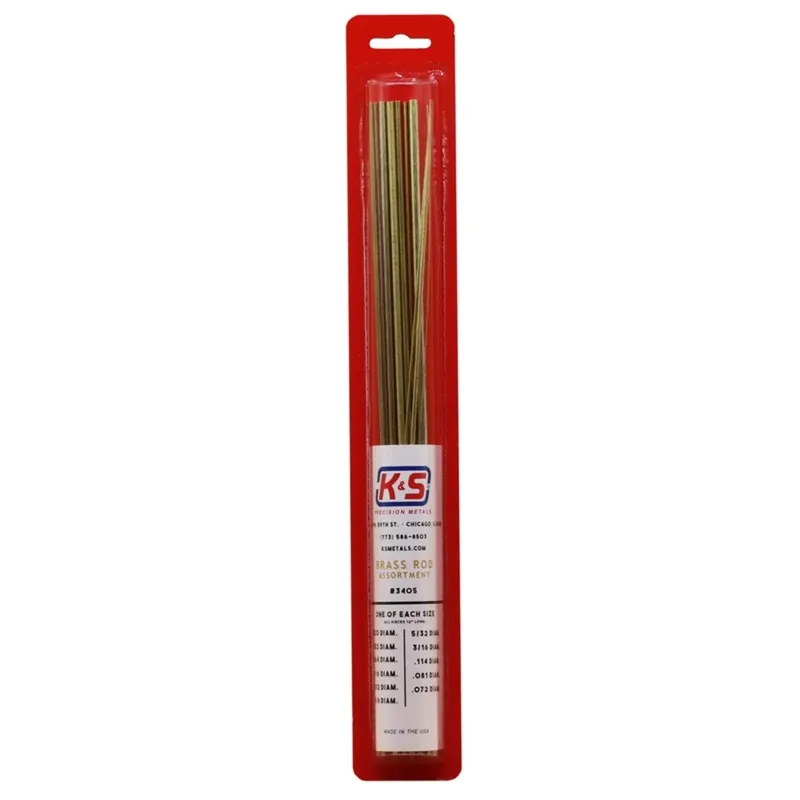 12 In. L Round Brass Tube 11 Pk