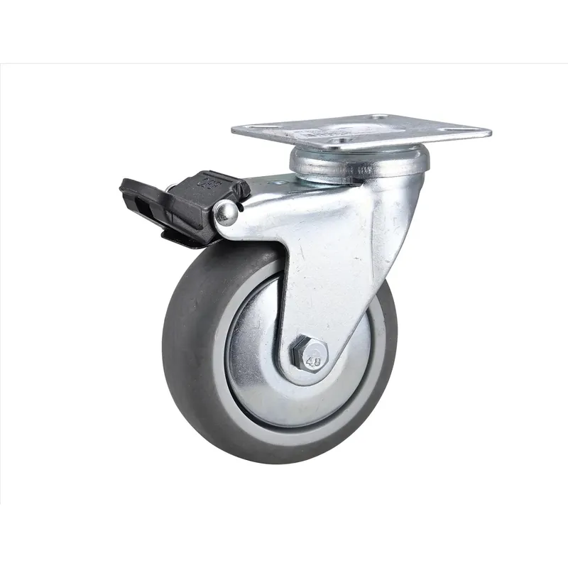 3 In. D Swivel Thermoplastic Caster 121 Lb 1 Pk