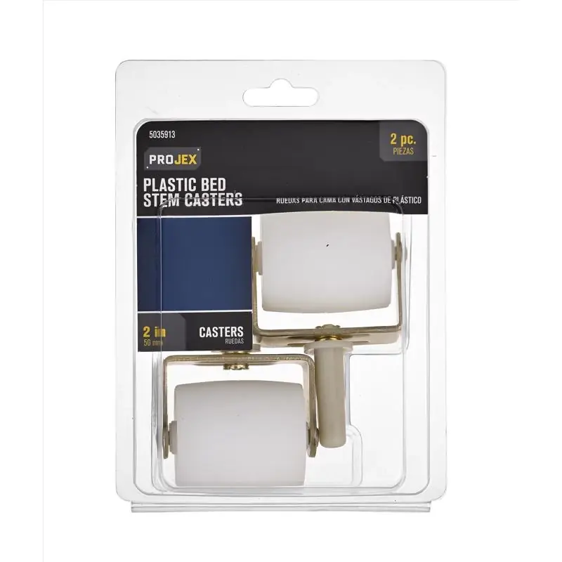2 In. D Swivel Aluminum Caster 125 Lb 2 Pk
