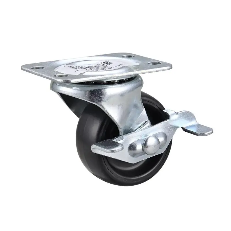 2 In. D Swivel Polyurethane Caster 125 Lb 1 Pk