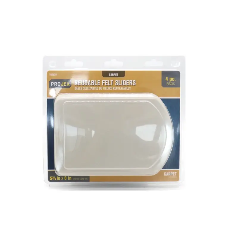 White 1 In. Adhesive Plastic Chair Glide 4 Pk