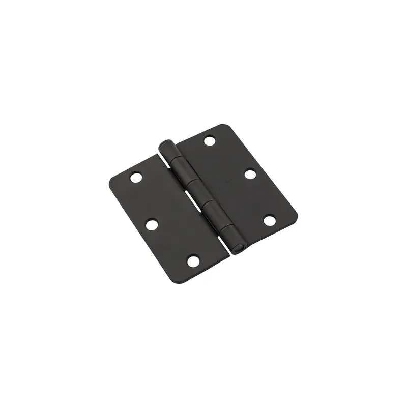 3-1/2 In. L Black Door Hinge 1 Pk