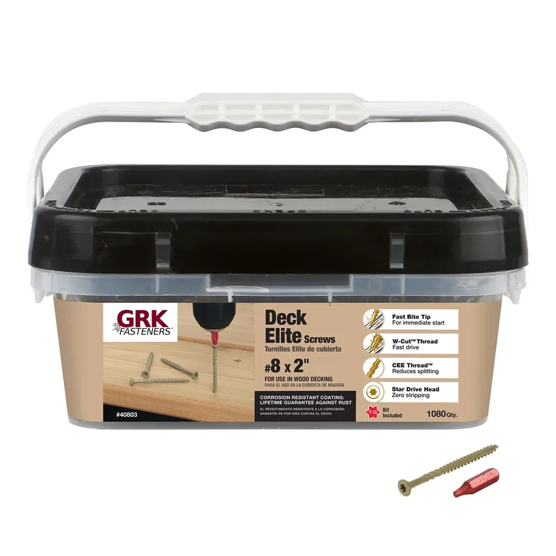 No. 8 In. X 2 In. L Tan Star Flat Head Deck Screws 1080 Pk
