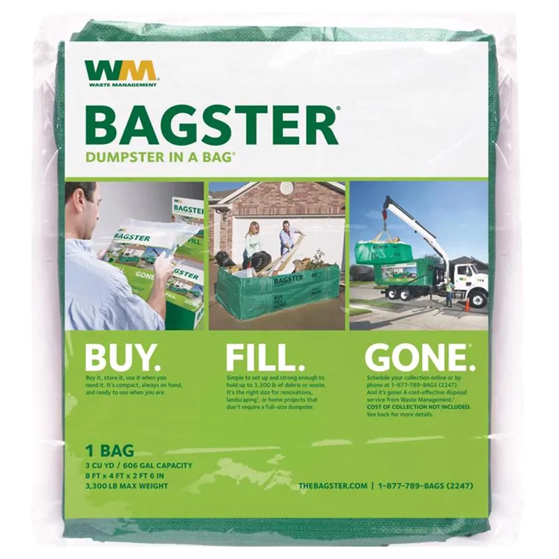 Bagster 606 Gal Dumpster In A Bag Open 1 Pk