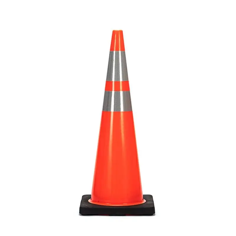 36 In. Triangular Orange Safety Cone 1 Pk