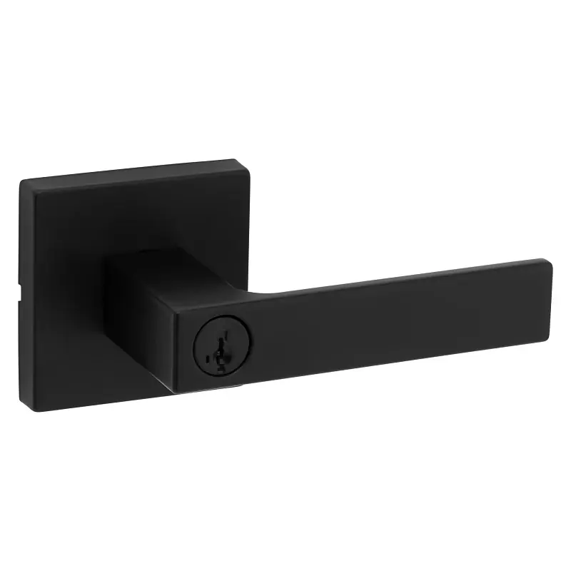 Signature Singapore Entry Lever Lock, Smartkey Security, Matte Black