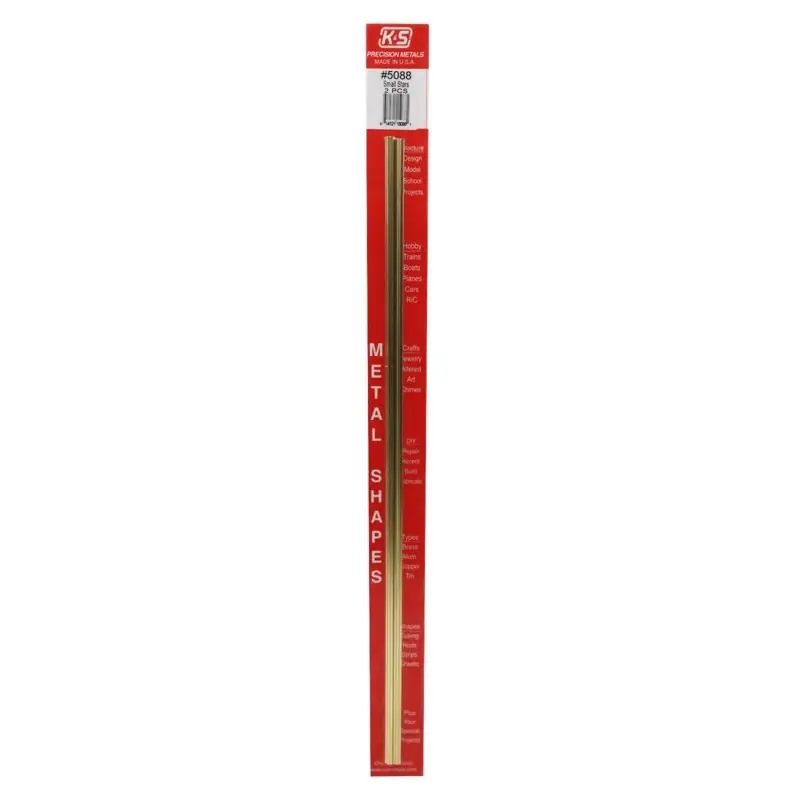 0.014 In. W X 12 In. L Star Brass Tube 1 Pk