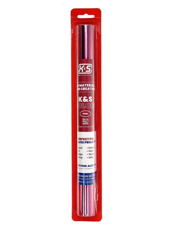 0.04 In. X 12 In. X 24 In. Pink Aluminum Foil - 36 Gauge