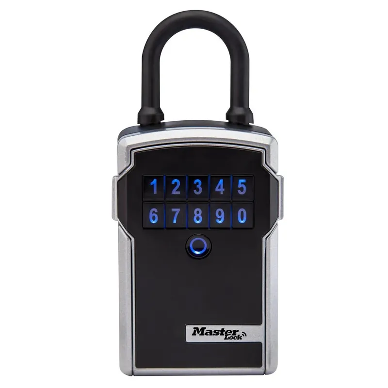 7-13/64 In. H Metal Resettable Combination Bluetooth Lock Box