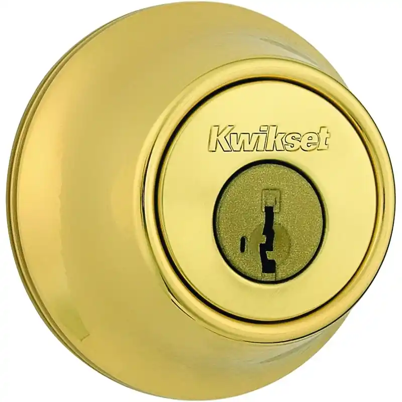 Smartkey Security Polished Brass Metal Double Cylinder Deadbolt
