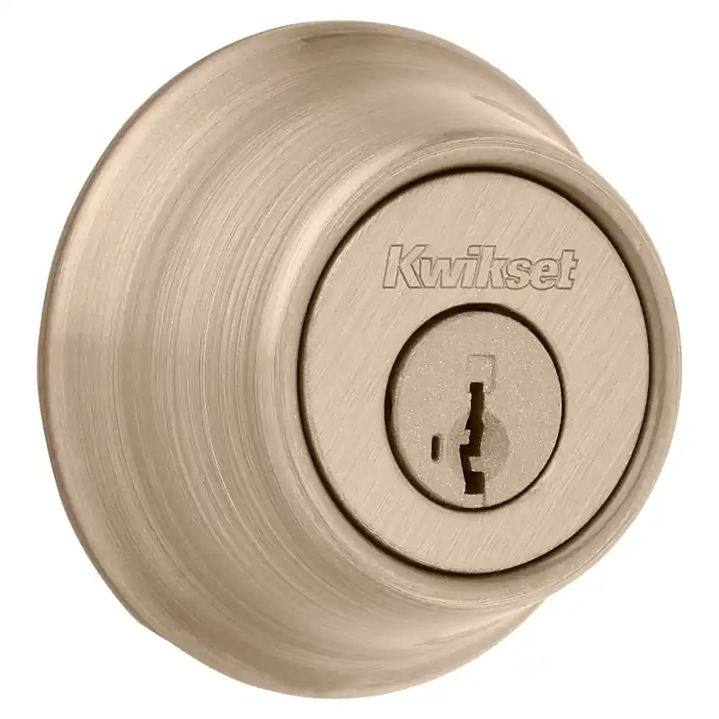 Smartkey Security Antique Brass Metal Double Cylinder Deadbolt
