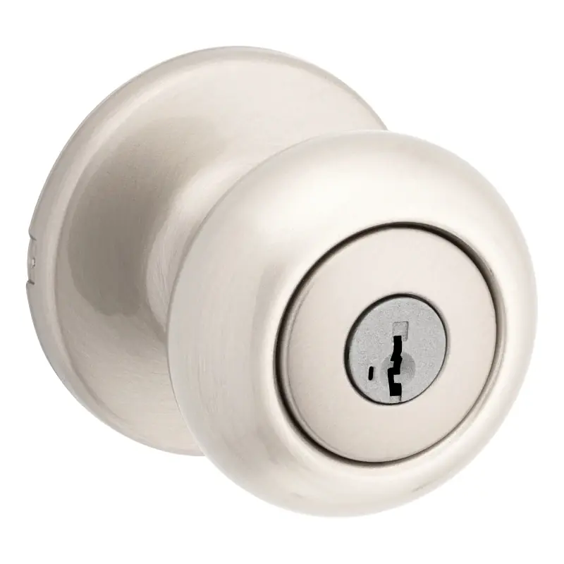 Smartkey Security Satin Nickel Entry Knob Kw1 2-3/4 In.