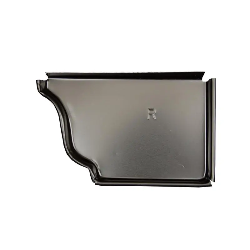 5 In. H X 0.25 In. W X 3.25 In. L Black Aluminum K Gutter End Cap
