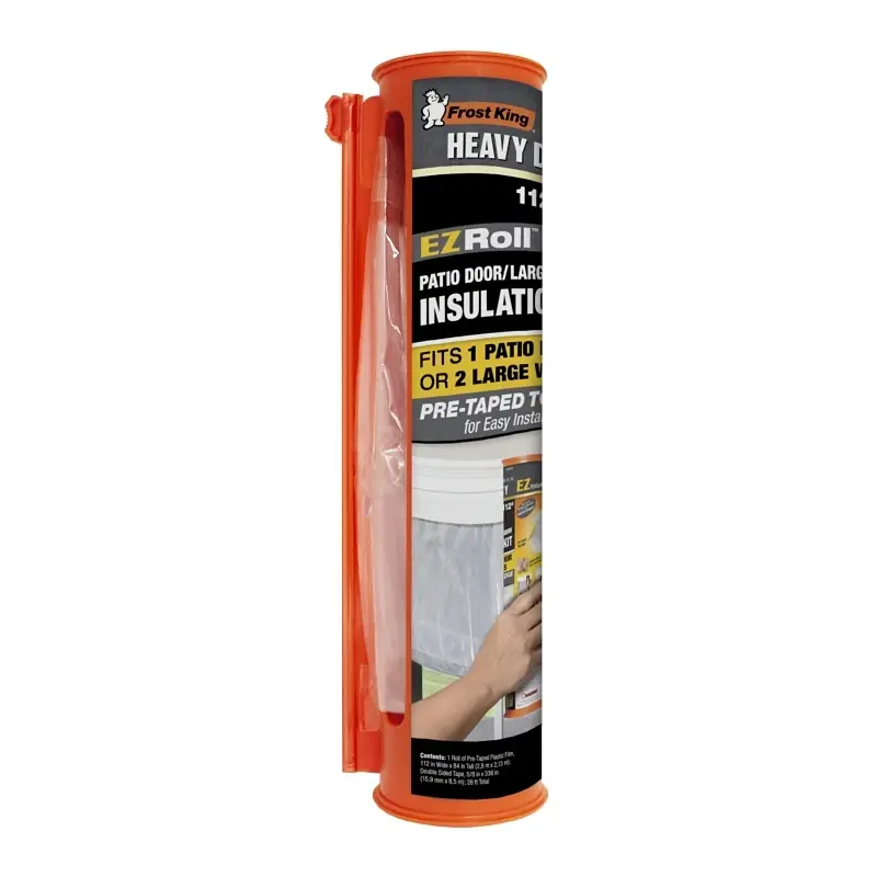 Ez Roll Patio Door Insulation Film & Dispenser, 84 X 112 In.