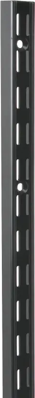 Shelf Standard, Dual Track, Black Steel, 39-in.