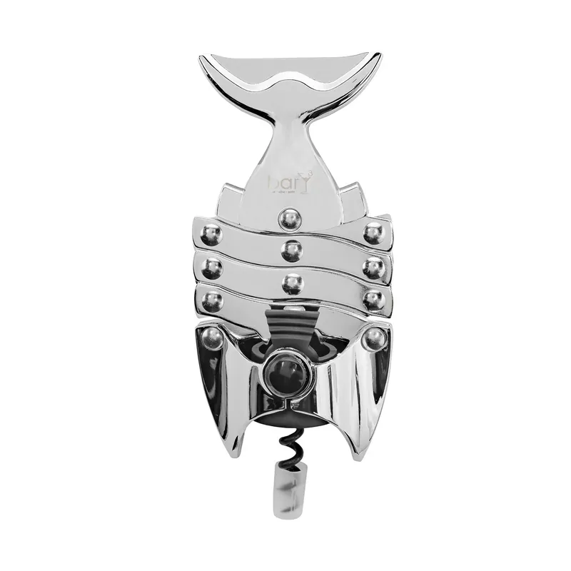 Silver Stainless Steel Corkscrew - Ergonomic Design For Effortless Uncorking