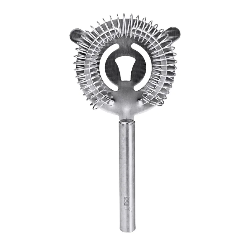 Silver Stainless Steel Cocktail Strainer - Durable Barware Accessory