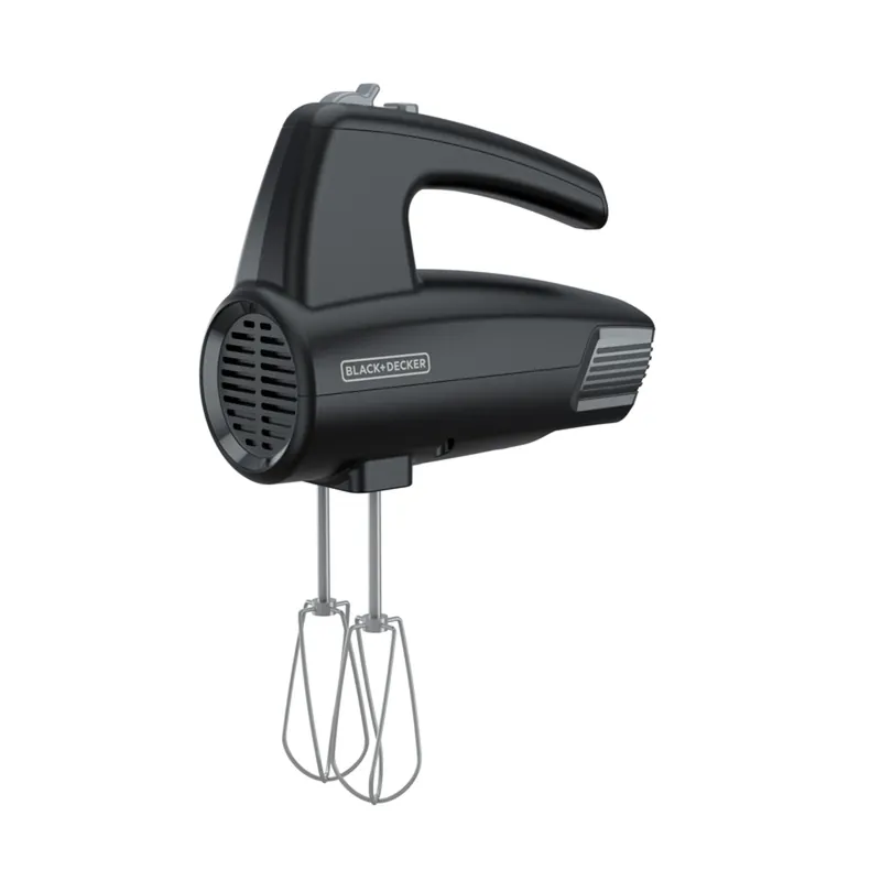Black/silver 5-speed Hand Mixer With Attachments And Turbo Boost