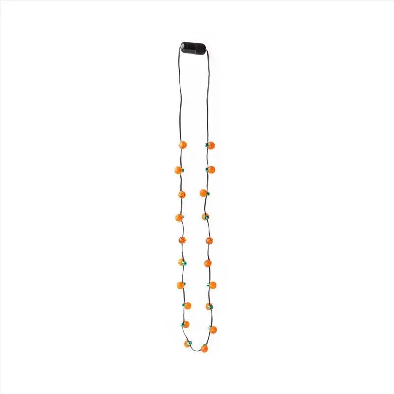 Led Pumpkin Necklace 1 Pk