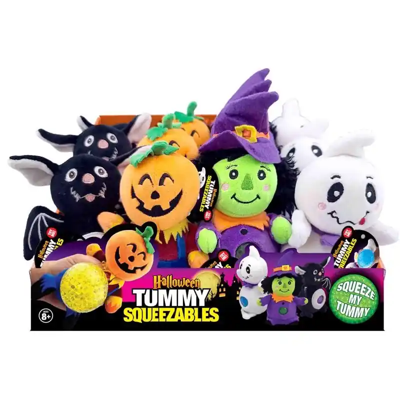 Halloween Tummy Squeezables Plush Toy - 11.9" Length, 5.9" Height