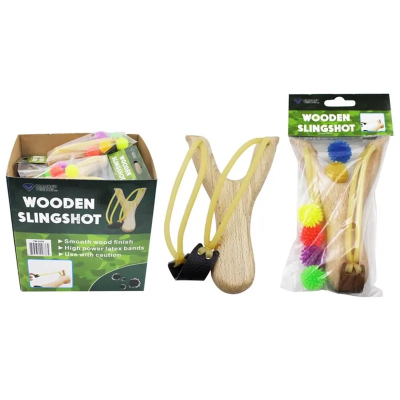 Sling Shot With Silicone Balls Wood/silicone 1 Pk