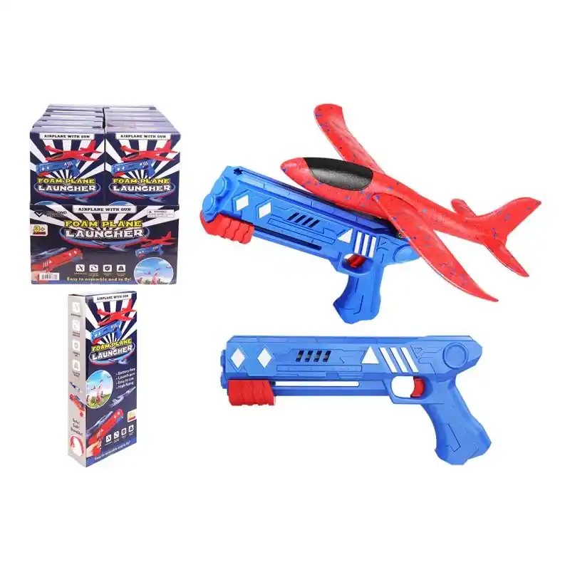 Toy Launcher Glider Plane Shooter Foam 1 Pk