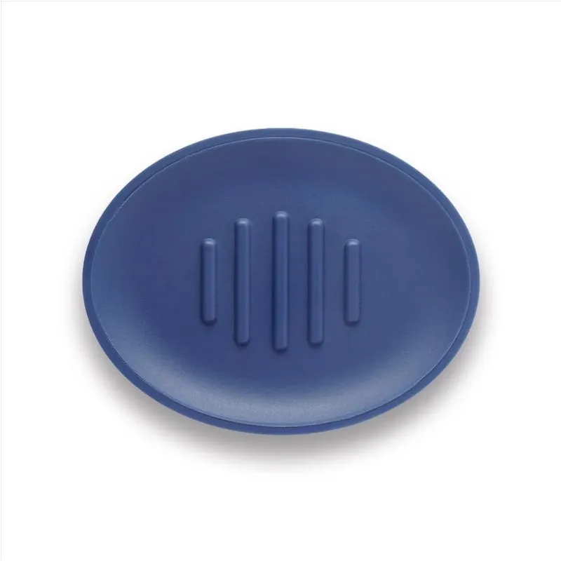 Belize Navy Plastic Soap Dish – Sleek Bathroom Organizer