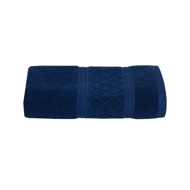 Radiance Navy Cotton Bath Towel – Soft 53‑in X 27‑in Plush Towel