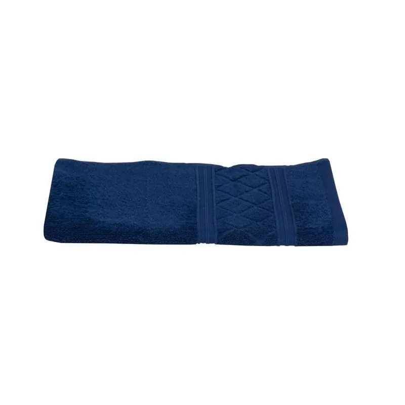 Radiance Navy Cotton Hand Towel – Soft 28×16‑in Bath Essential