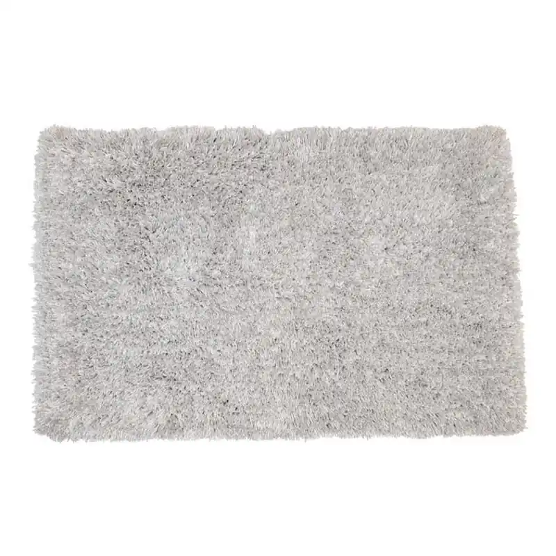Intermix White Bath Rug – 32" X 20" Cotton-polyester Soft Absorbent Mat
