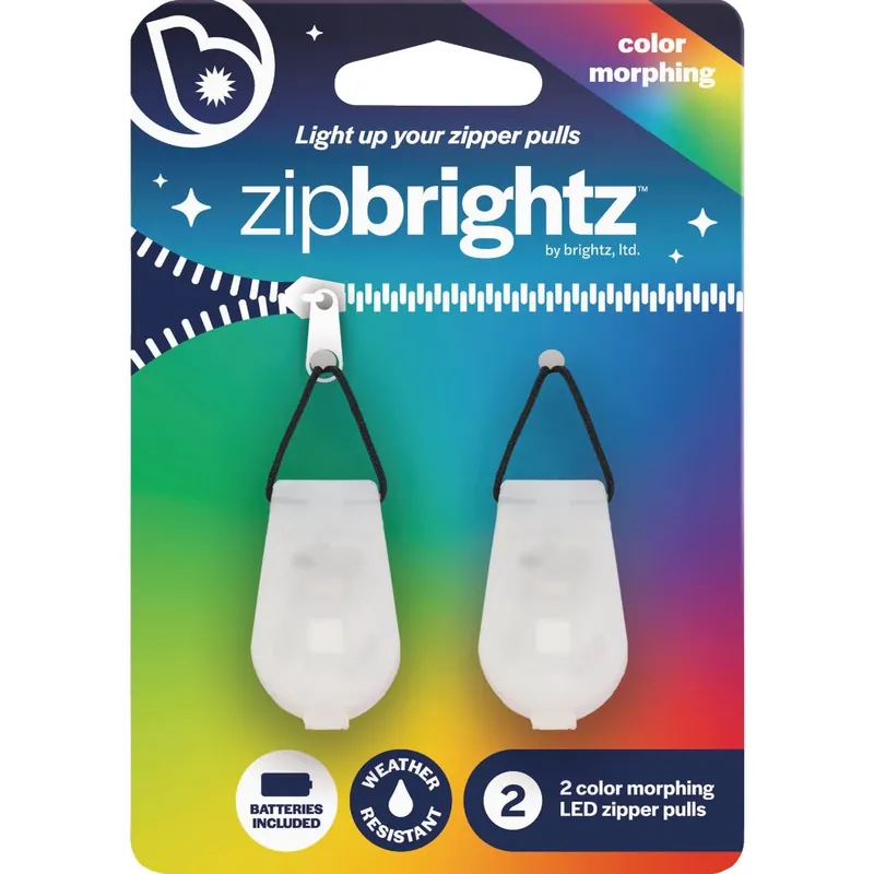 Zip Brightz Color Morphing Led Abs Plastics 2 Pk