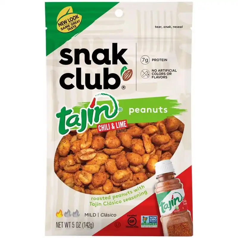 Tajin Chili And Lime Peanuts 5 Ounce Bagged Snack