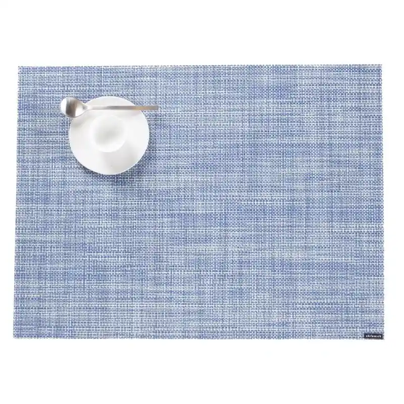 Chambray Vinyl Placemats 19 In. L X 14 In. W - Rectangular Design