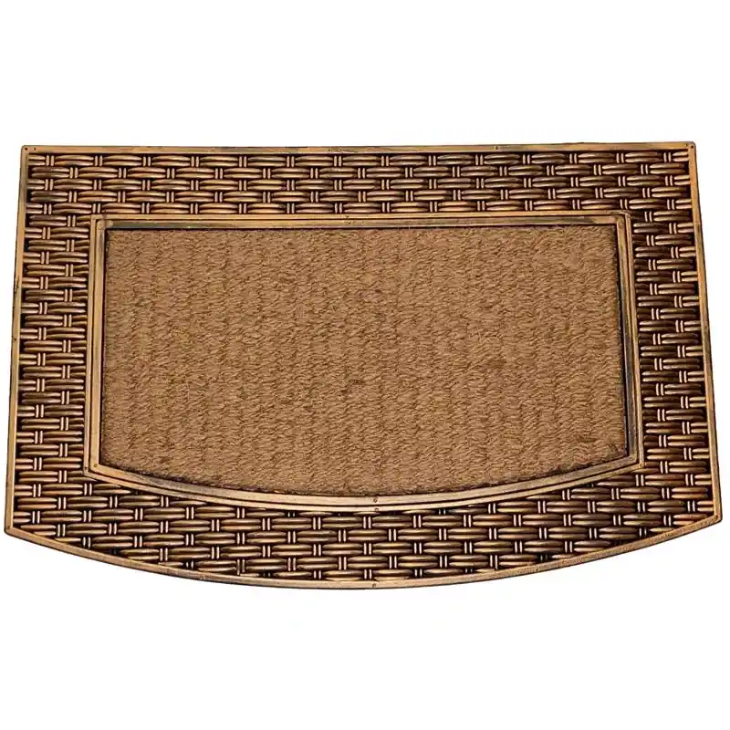 22 In. W X 34 In. L Beige/brown Coir/rubber Outdoor Door Mat