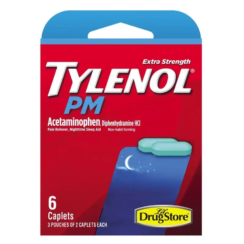 Pm Pain Reliever/nightime Sleep Aid 6 Ct 6 Pc