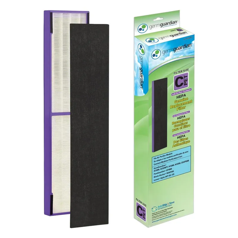 19.25 In. H X 4.75 In. W Rectangular Hepa Pet Odor Air Purifier Filter C 1 Pk