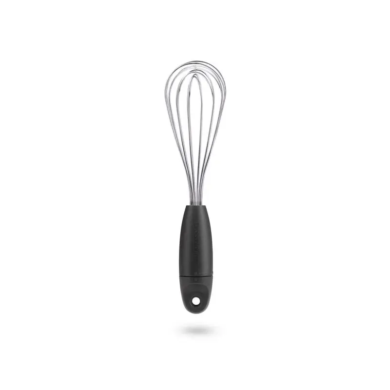 Mini Flisk 9 Inch Black/silver Polypropylene And Stainless Steel Whisk
