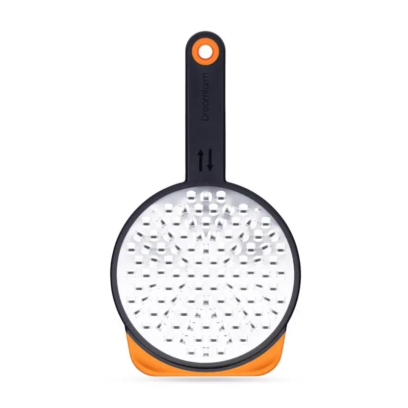 Orange Polypropylene And Stainless Steel Ograte, 10 Inch Coarse Grater