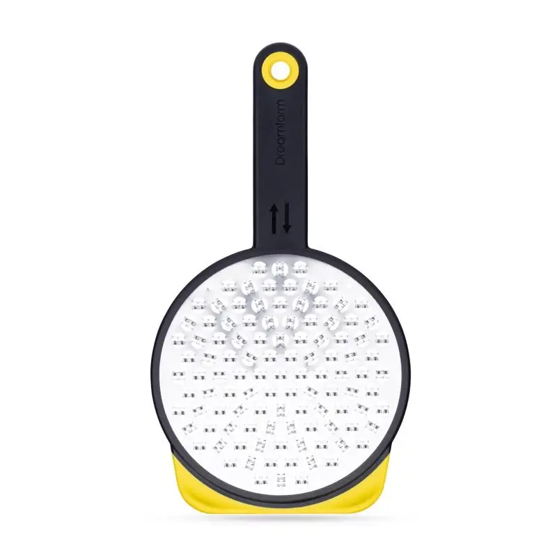 Medium Yellow Polypropylene And Stainless Steel Ograte - 10 Inches Long