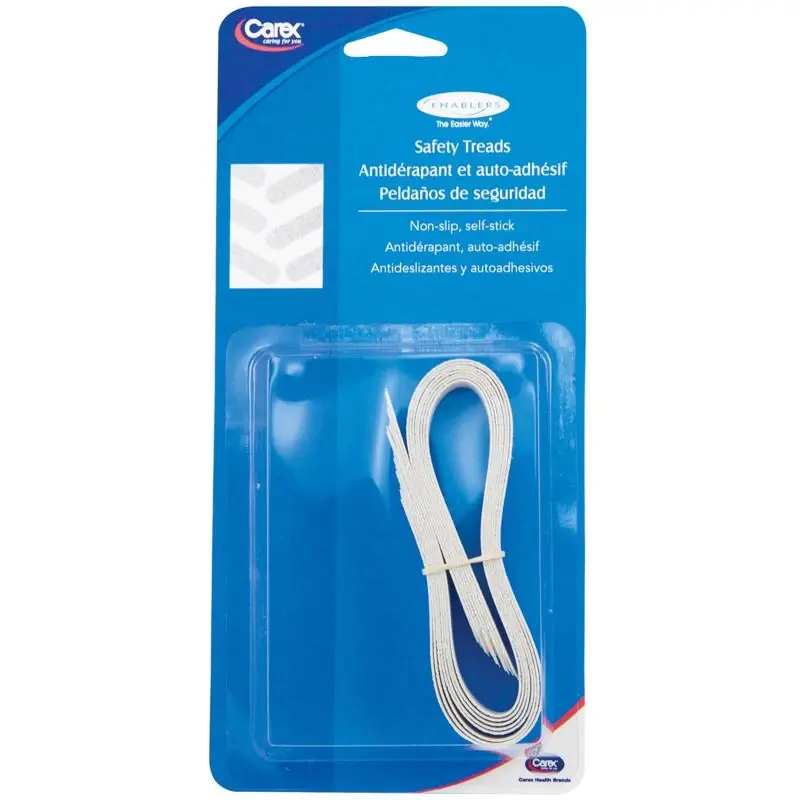 White Shower And Bath Treads Polyurethane 9.75 In. H