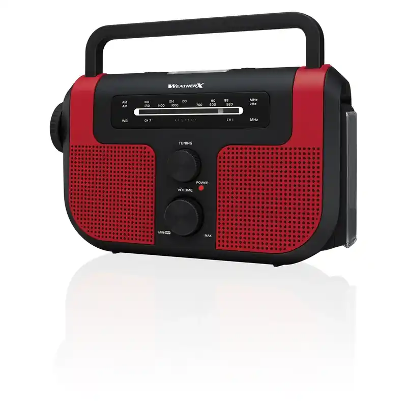 Wr383r Weatherband Am/fm Radio With Flashlight, Lantern & Usb Charger