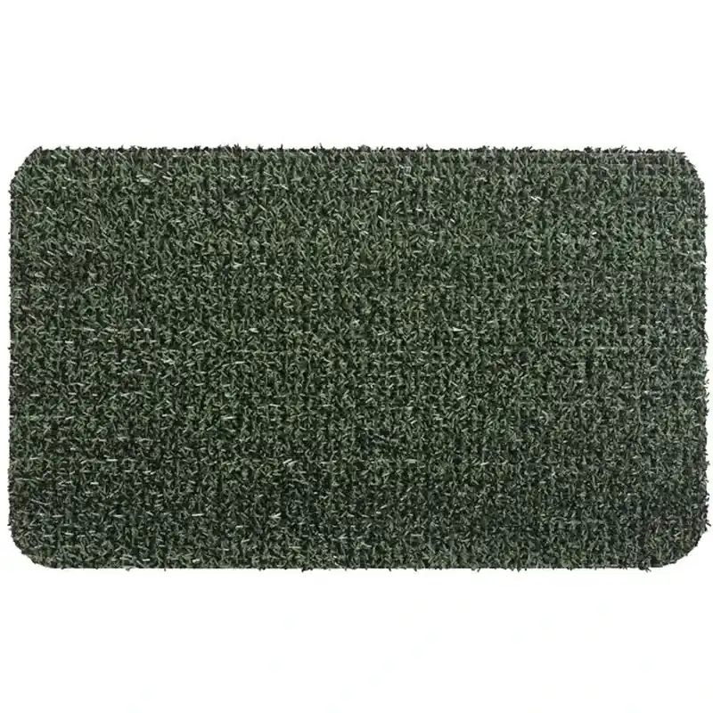 Clean Machine Astroturf Scraper Doormat, Flair, Evergreen, 24 X 36-in.