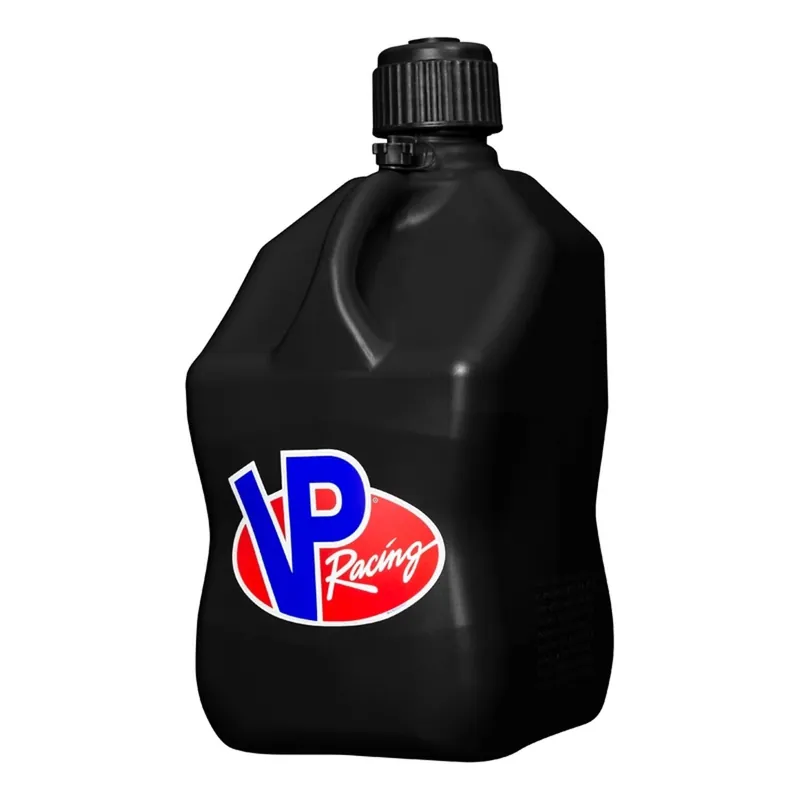 5 Gallon Plastic Utility Jug - Black Square Container