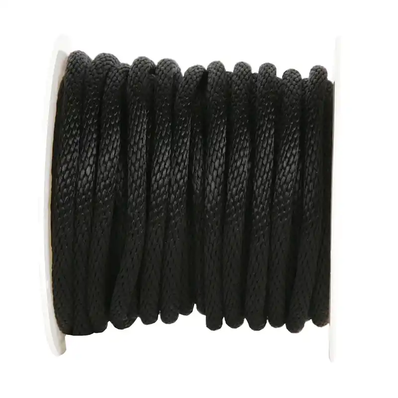5/8 In. Diameter X 140 Ft. Length Black Solid Braided Polypropylene Derby Rope